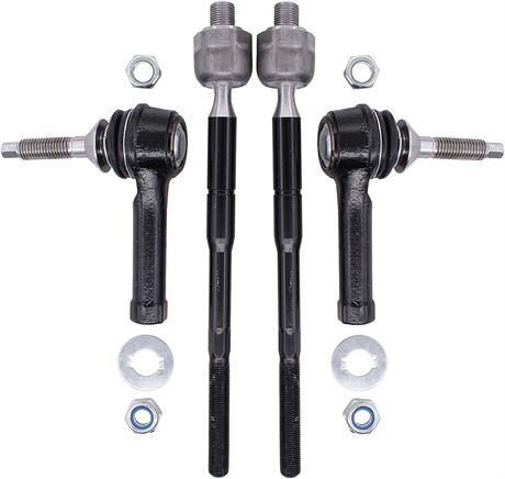 NewYall Inner and Outer Front Left Right Steering Tie Rod End Set