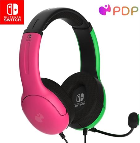 PDP Gaming AIRLITE Stereo Headset with Mic for Nintendo Switch/Switch Lite/OLED