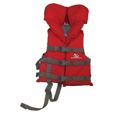 30 to 60 Lbs (14 to 27 Kg), Stearns Children's PFD Vest, Red