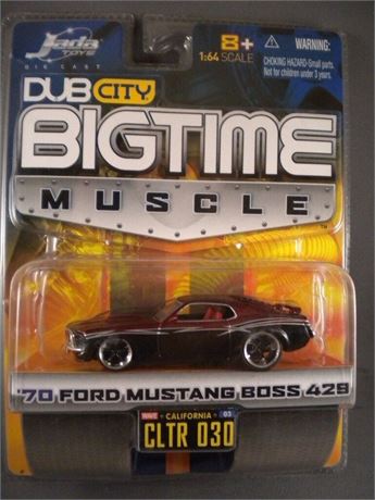 Jada Dub City BigTime Muscle '70 FORD MUSTANG BOSS 429 RED & BLACK & Tribal 1/64