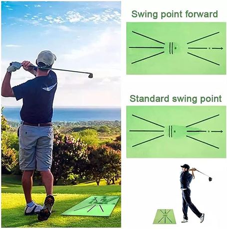 Correct Your Swing Path Mini Golf Practice Training Aid Rug