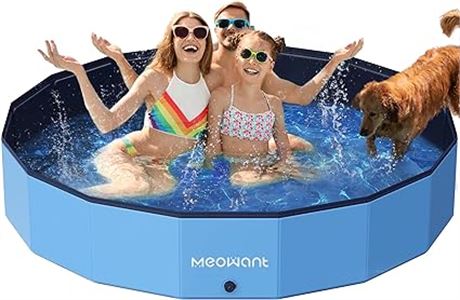 XXXL, 79''×12'' - Meowant Foldable Dog Pools for Large Dogs, Outdoor Collapsible