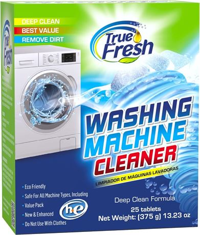 True Fresh Washing Machine Cleaner Tablets 25-Pack