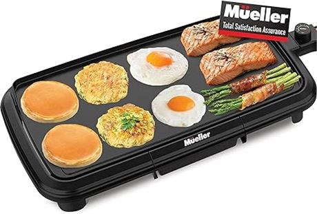 20Inch Mueller HealthyBites Electric Griddle, Eco Nonstick