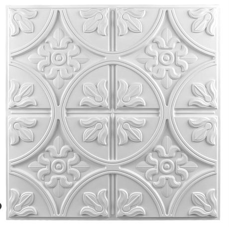 Art3d Drop Ceiling Tiles 2x2, Glue-up Ceiling Panel, Fancy Classic Style 4.7 m